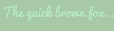 Image with Font Color B5E7C1 and Background Color A7C9A6